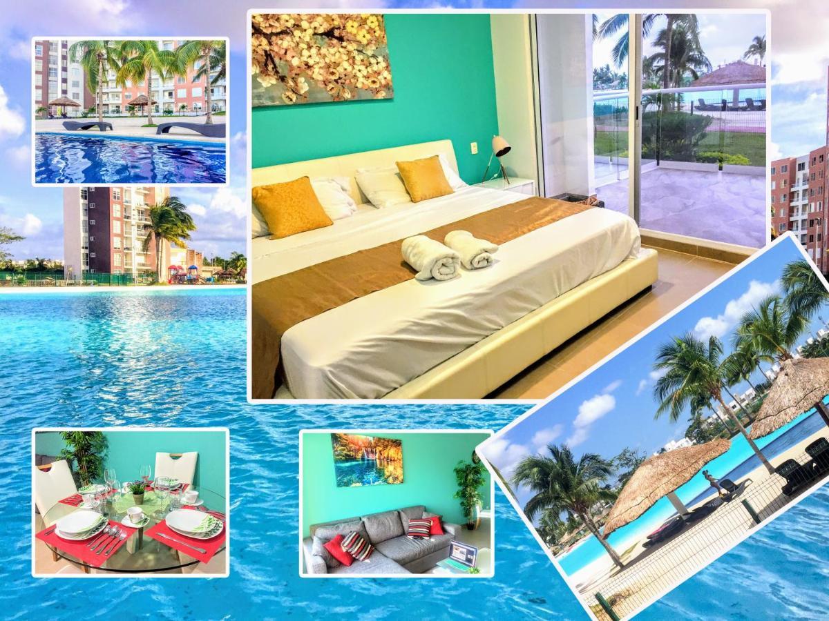 Escape Al Caribe Con Una Vista Impresionante En Pilarita'S Dream Lagoons Cancún Exterior foto